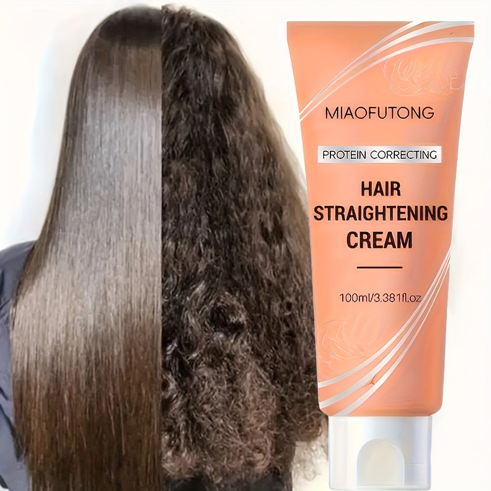 3.38oz Protein Straightening Cream - Hydrating & Smoothing, Hair, Deeply Strengthens Hair, Intense Moisture, Frizz, Non-Greasy, Appropriate for All Hair Types Valentine'S Day Present