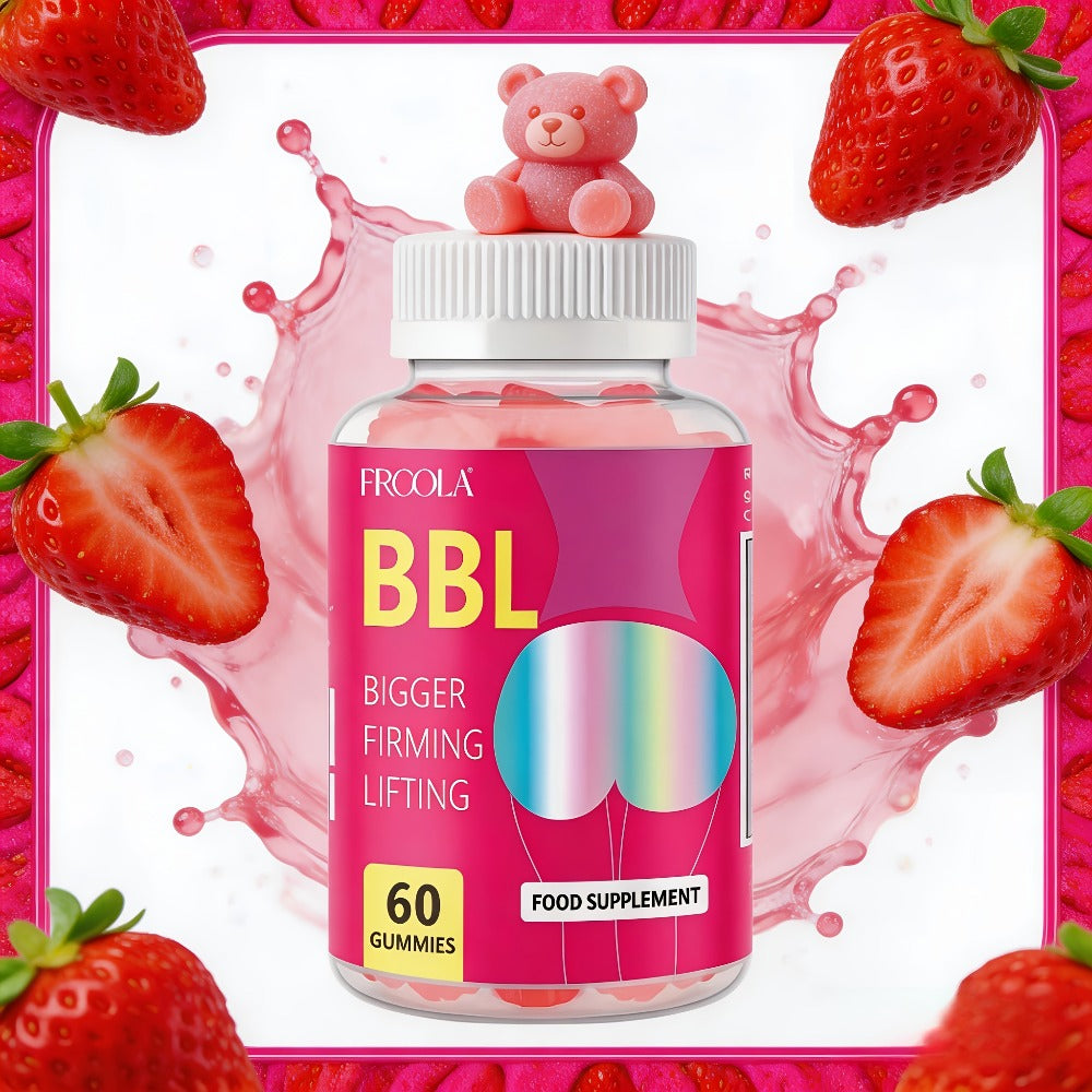 BBL 60 Gummies for Women, Exuding Feminine Charm, Confident And Shining, Strawberry Flavored