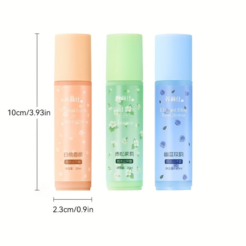 Scented Deodorant for The Body, Offering a Long-Lasting Aroma, Fresh And Invigorating, Non-Greasy Formula, Suitable for Everyone, Ideal for Personal Hygiene, Gentle on The Skin, Featuring Notes of White Peach, Jasmine, And Rose