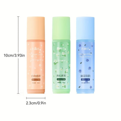 Scented Body Deodorant Long Lasting Fragrance Non-Greasy Formula for Women and Men - White Peach Champagne Jasmine Blue Rose Scents Fresh Gentle Skin-Safe Personal Hygiene Deodorant