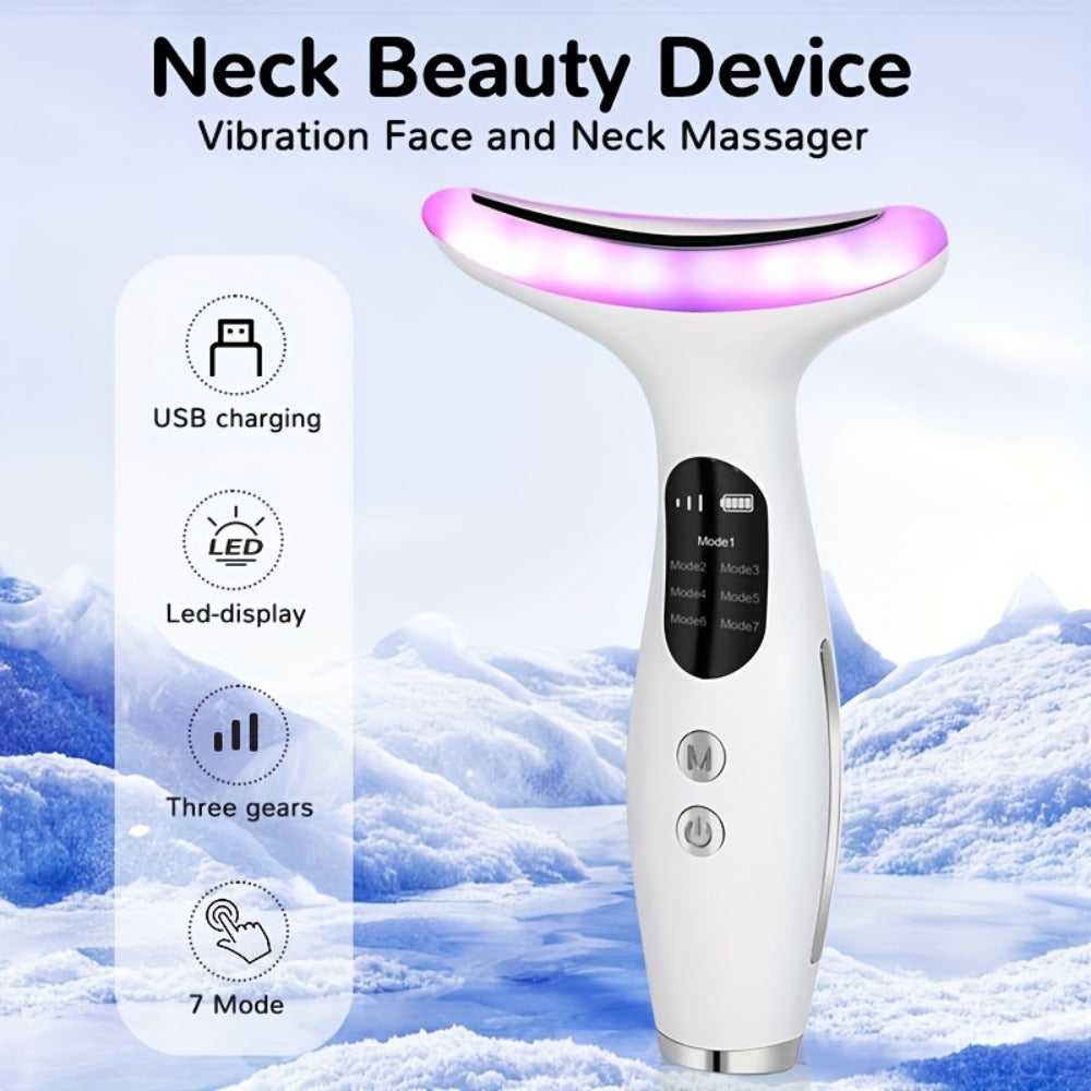Rechargeable Vibrating Massager, Suitable for Face and Neck - USB Charging, Lithium Battery, Adjustable Strength Skincare Tool, Ideal Gift for Women, Neck Massage Device, Modern Beauty Equipment, Durable Skincare Device, Vibrating Face Massager, Eye Massa