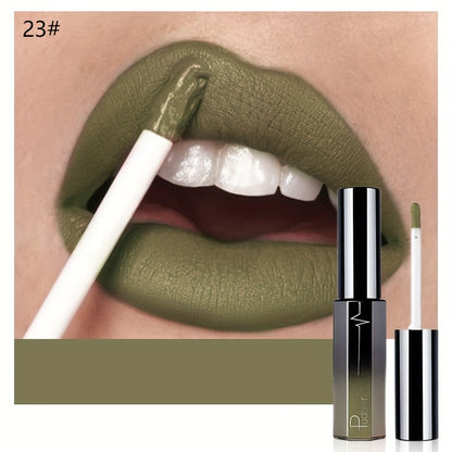 Matte Liquid Lipstick Velvet Finish 24H Waterproof - Long-Lasting High Pigment Anti-Smudge Cup-Proof Lip Glaze 20+ Bold Shades All Skin Tones Pudaier