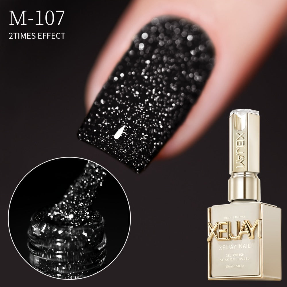 XEIJAYI 5pcs/set 0.51oz New Popular Nail Gel Semi Permanent Nail Art Soaking LED Nail Salon DIY Nail Salon Gelcs