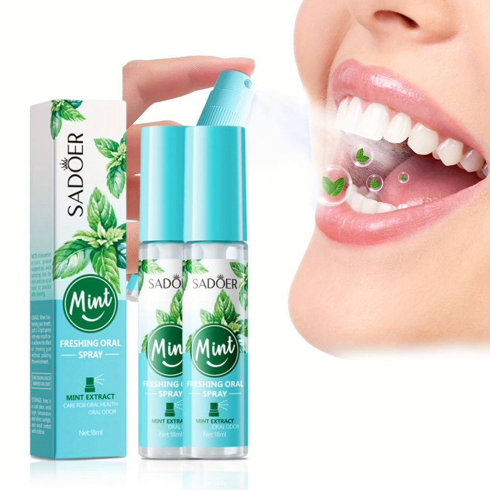 2/4 Packs of Fresh Breath Spray, Keep Fresh Breath, Portable Spray, Holiday Gift, Rich in Mint And Tea Tree Essence