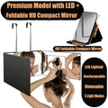 360-Degree Viewing Angle Hair Cutting Mirror, 3-Way Self Haircut Mirror with Clear Anti-Fog HD Glass, USB Rechargeable, Beauty And Personal Care, Barber's Mirror, An Ideal Choice for Gifts, Wedding Makeup Mirror Which Can Illuminate Your Beauty