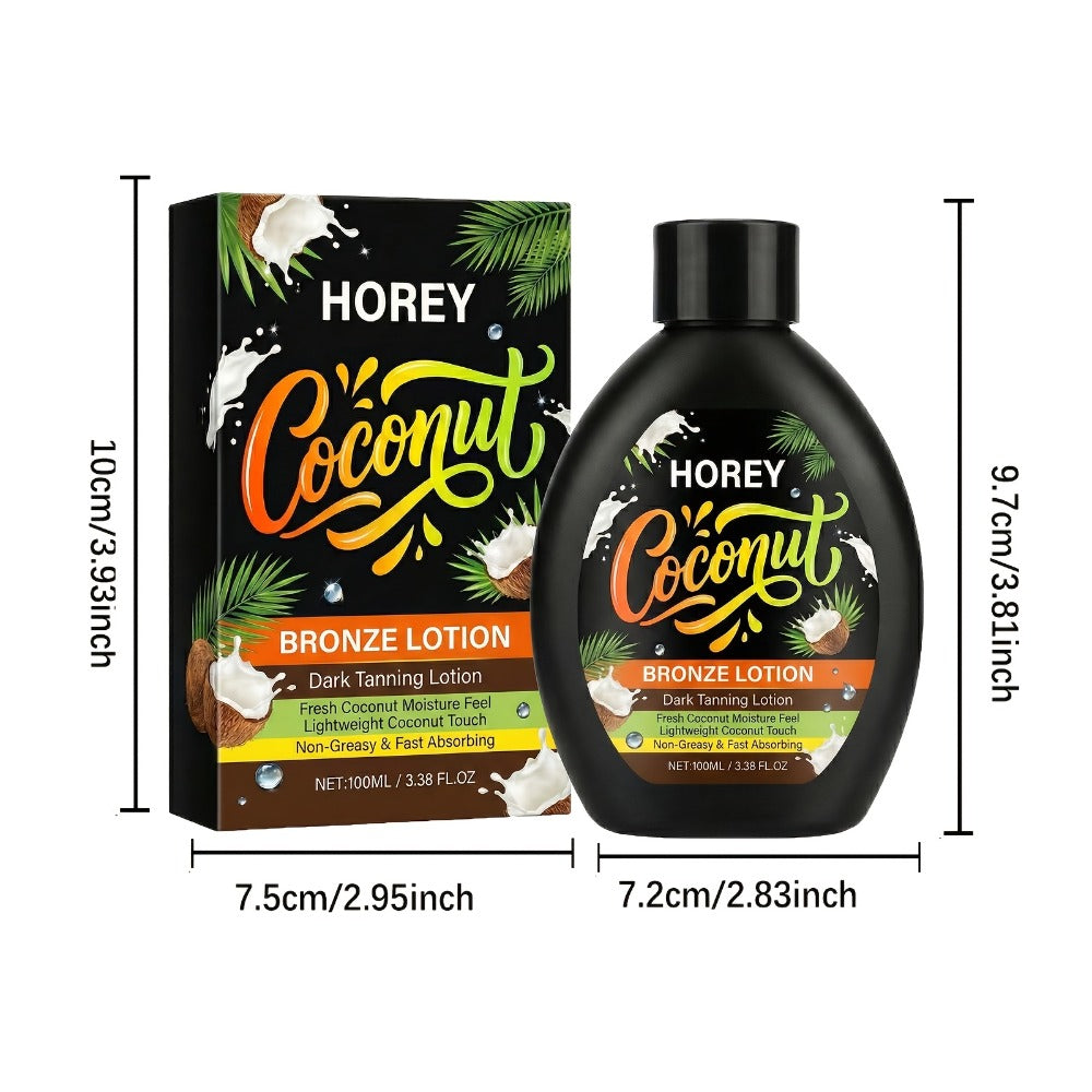 [Tanning Lotion] Summer Tanning Lotion For Darker Skin - Contains Coconut - Achieve A Fashionable Summer Tan, Creating Naturally Glowing Darker Skin. Rich Coconut Oil Effectively Hydrates - Tanning And Sunless Tanners