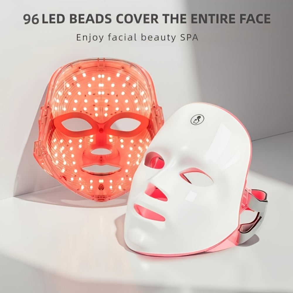 7-Color LED Facial Beauty Device for Home Use - Usb-Powered Facial Care Tool