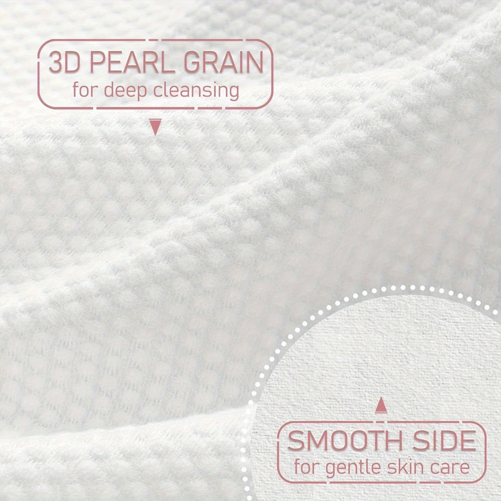 100% Cotton Disposable Face Towel Face Towel For Drying Face 50 Count/Box Extra Thick Soft One Time Use Face Towels 10"×12" Large Clean Towels For Sensitive Skin, Baby Care