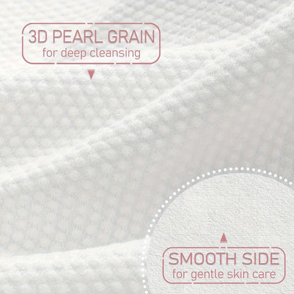 Cotton Face Towels 100% Pure - Extra Thick Soft Disposable Face Towel for Drying Face 10x12 Inch - One Time Use Cleansing Towels for Sensitive Skin Baby Care 50-200 Count