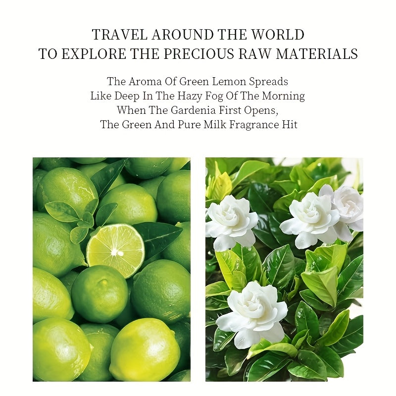 50ml Gardenia Eau De Toilette Set for Women Romantic Floral Herbal Fresh Girl Scent College Party Dating Travel Set Women Perfume Valentine's Day Suitable Holiday Gifts Gift Box Perfume