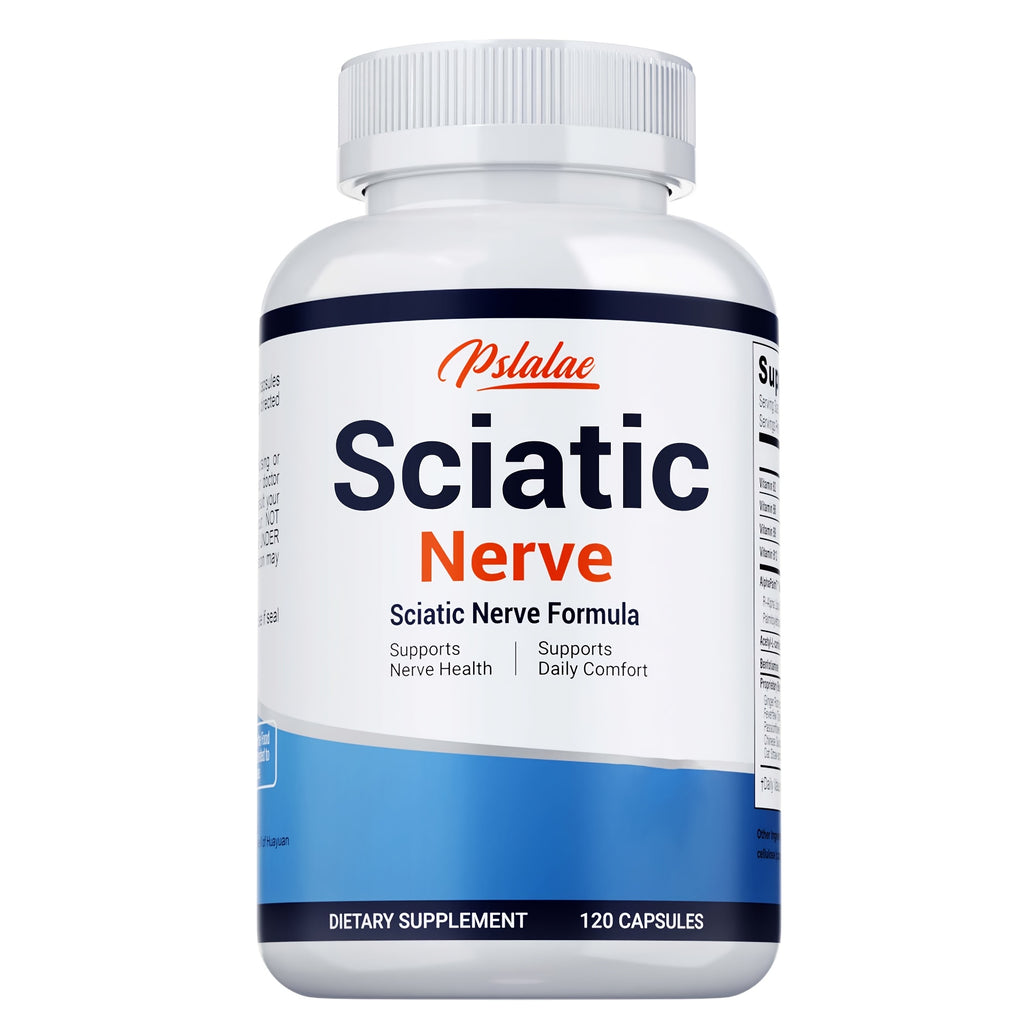 [Sciatic Support Supplement] Sciatic Nerve - With Vitamin B Complex, Acetyl-L-Carnitine And Benfotiamine - Support Bone And Nerve Health - Sciatic Support Supplement - Gluten Free - 120pcs