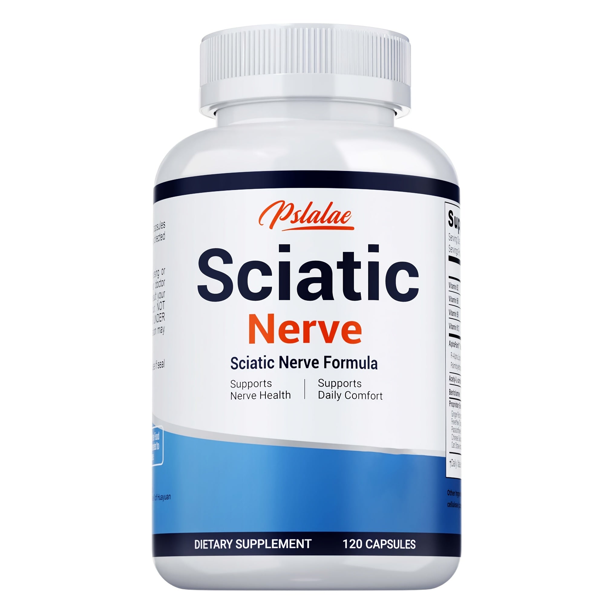 [Sciatic Support Supplement] Sciatic Nerve - With Vitamin B Complex, Acetyl-L-Carnitine And Benfotiamine - Support Bone And Nerve Health - Sciatic Support Supplement - Gluten Free - 120pcs