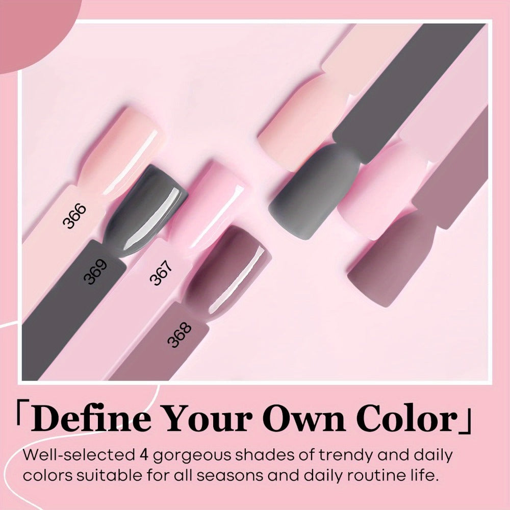 11pcs Dip Powder Nails Kit Starter – Perfect for French Manicures & Salons – 4 Colors, Base & Top Coat, And Nail Tools!