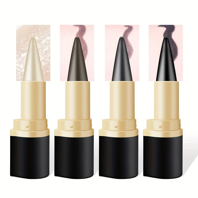 [Matte Eyeliner Gel] Single-Ended Matte Eyeliner Gel in a 3/4pcs - Features a Creamy Solid Consistency | Resistant to Water And Sweat | Long-Lasting And Gentle on The Skin | Professional-Grade Eye Makeup Available in Various Shades