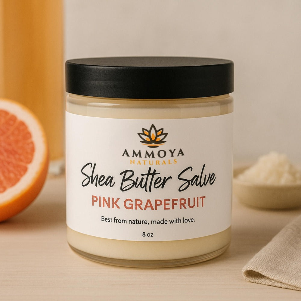 Ammoya Naturals Body Butter Shea Butter, 4 Nourishing Scents, Alcohol Free, 2 oz, 4 oz, 8 oz or 16 oz, Moisturizing Formula Scented Calming Hydrating Moisturizers Relaxing Cocoa Calming Scented