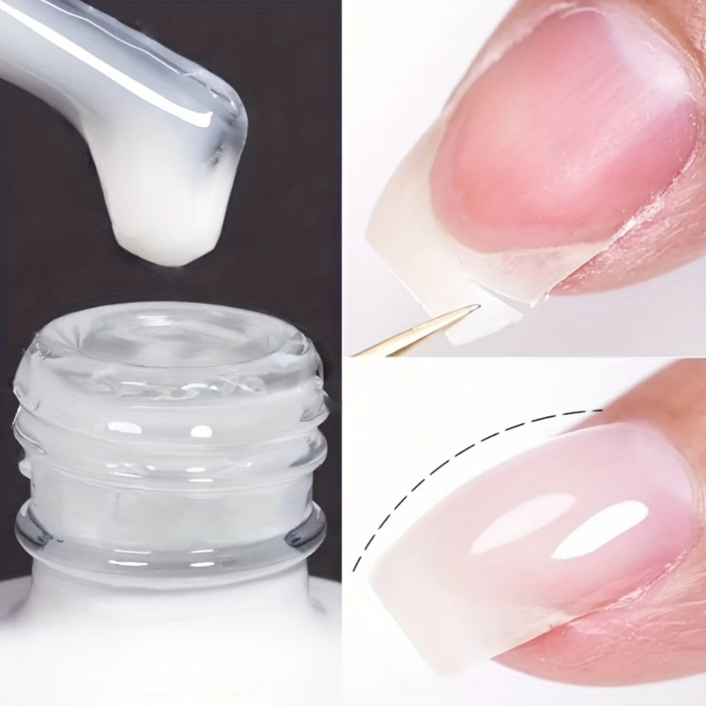 Nail Strengthener Oil 2 Pack - Vitamin E 4-in-1 Natural Protein Hardener for Weak Splitting Nails, Fast Dry Keratin Nail Care Treatment, Alcohol-Free Manicure Nail Polish Care, 2x15ml Bottles