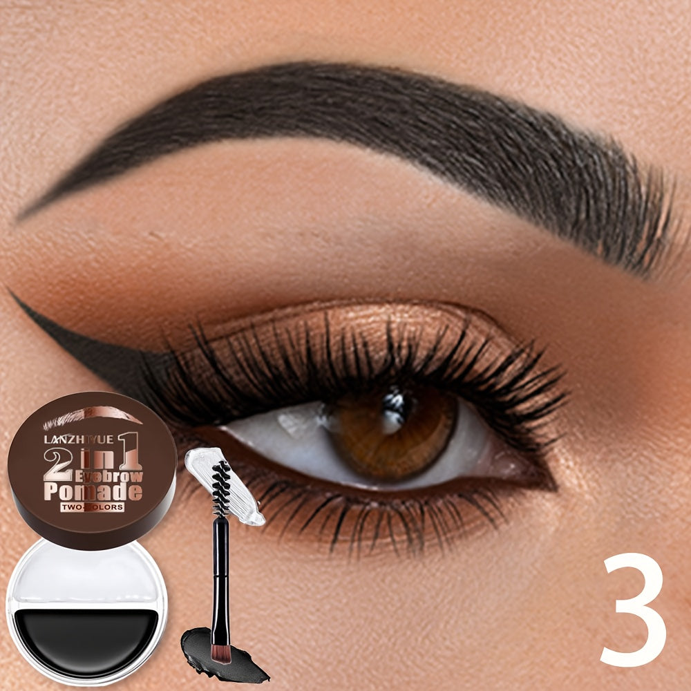 3D Eyebrow Pencil Microblading Brow Pen - Waterproof Sweat-Proof Long-Lasting Bold Precise Brow Definer with Brush Applicator for All Skin Types Natural Look