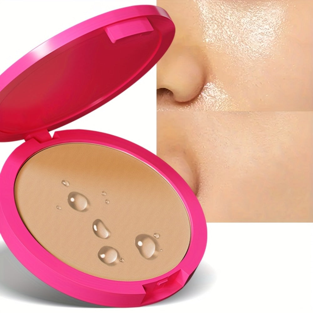 Powder Foundation Waterproof Matte — Full Coverage Non-Cakey Formula | All Skin Types | Light to Medium Tone | 0.31 oz Compact