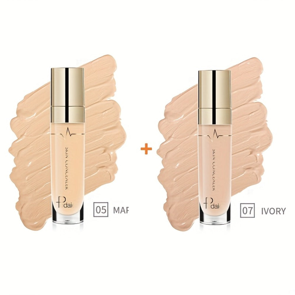 Eye Concealer Cream 2PCS - Dark Circles & Wrinkles Coverage Waterproof Long-Lasting Liquid Concealer Stick with Plant Squalane Moisturizing Formula