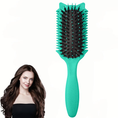 Detangling Brush for Curly Hair 1/2 Pcs – Flexible Bristles Reduce Breakage & Frizz, Gentle Scalp Massage, Wet & Dry Use, Wavy Coily Hair Care Tool