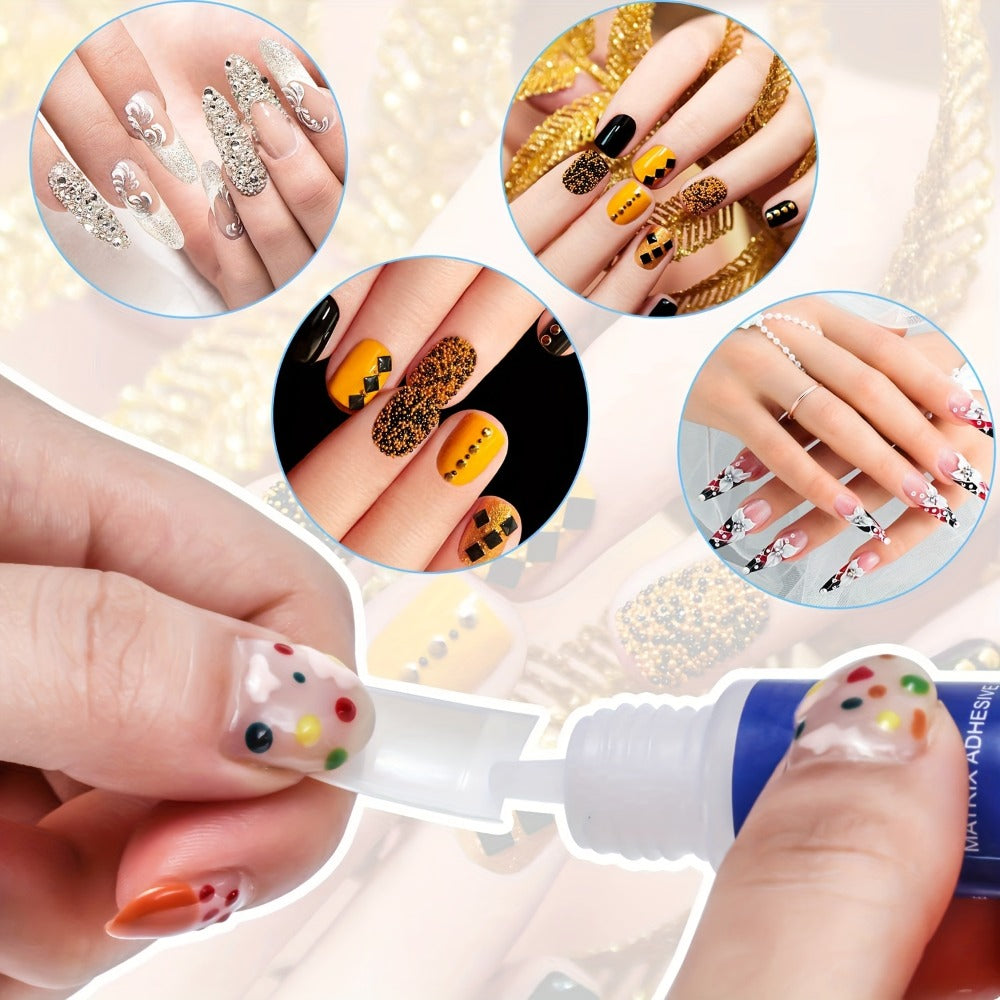 20 Bottles Of Nail Glue, Super Strong Acrylic Nail Glue, Professional Nail Patch Glue for Press On Nails, Long Lasting Acrylic Nail Glue for Nail Patches, Broken Nails Bonding False Nails.