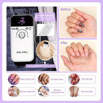 UV LED Nail Lamp 30 LEDs Infrared Auto Sensor Gel Polish Curer 3 Timer Modes 5s 30s 60s Detachable Magnetic Base for Hands & Feet Painless Curing Home Salon