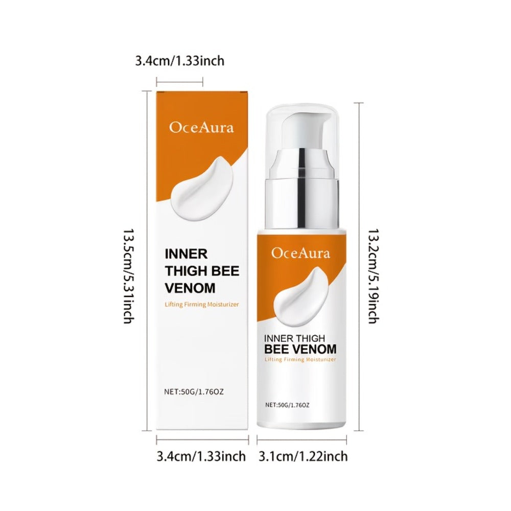 2/4pcs Bee Venom Thigh Firming Cream, Lifts And Firms Skin, Contains Coffee Seed, Vitamin E, Jojoba Oil, And Ginger Extract, Suitable For All Skin Types, Moisturizes And Conditions Thighs, Buttocks, Arms, And Body Contours, Alcohol-free.