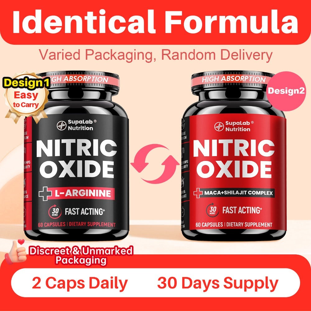 Purchase Two And Receive One at No Cost with This Nitric Oxide Supplement Designed for Men'S And Focus. It Includes a Health Vitality Capsule Featuring L-Arginine And L-Citrulline Beetroot Formula