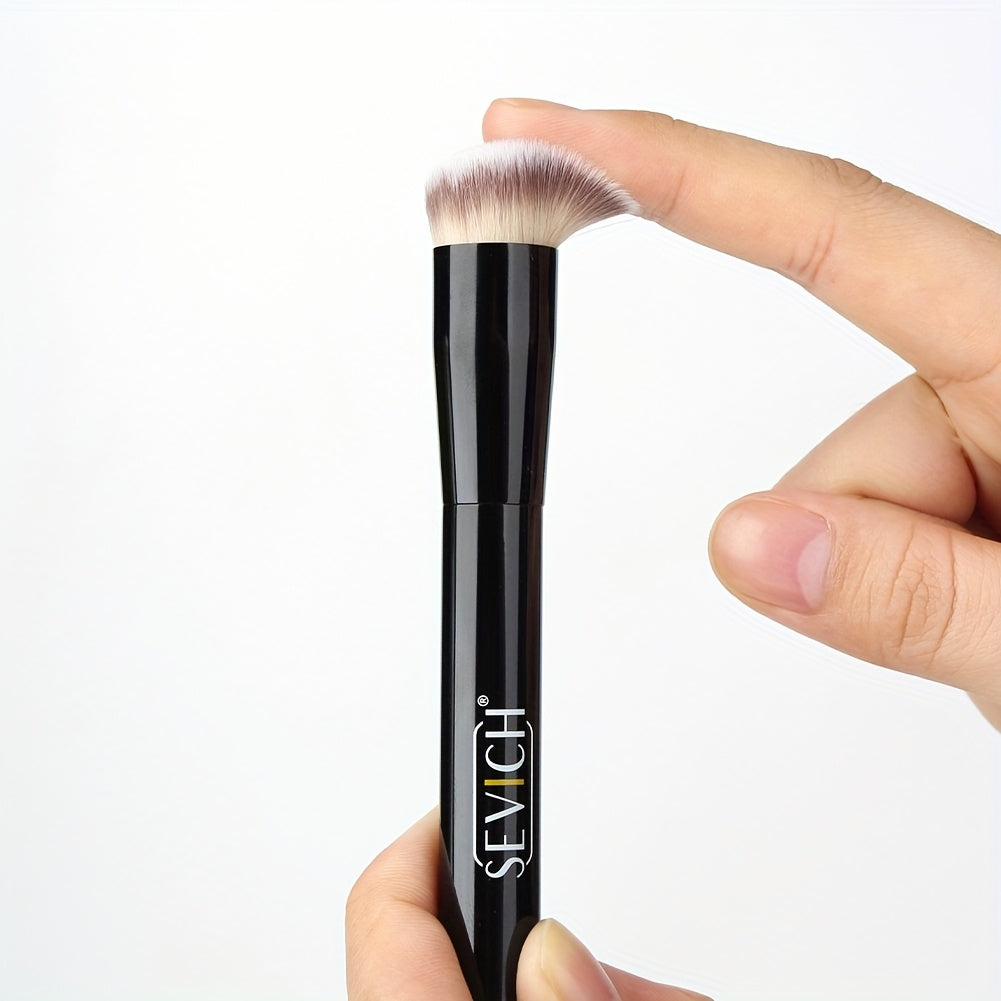 Sevich Hairline Shadow Powder Kit with Brush, Mix The Powder Evenly, Delicate Application Instantly Conceal Hairline And Hair Root, Waterproof Hairline Powder Filler for Natural Look(Makeup Brush Styles Are Random)