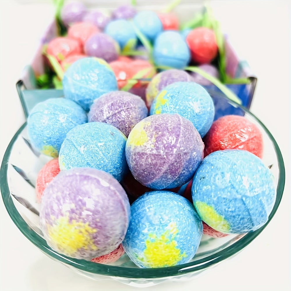 Mini Bath Bombs Gift Set 91 Pack - Colorful Fragrant Bath Fizzies 15g Each, 3 Scents Assorted | Bulk Holiday Gift for Birthdays, Christmas, Easter, Halloween & Valentine's Day