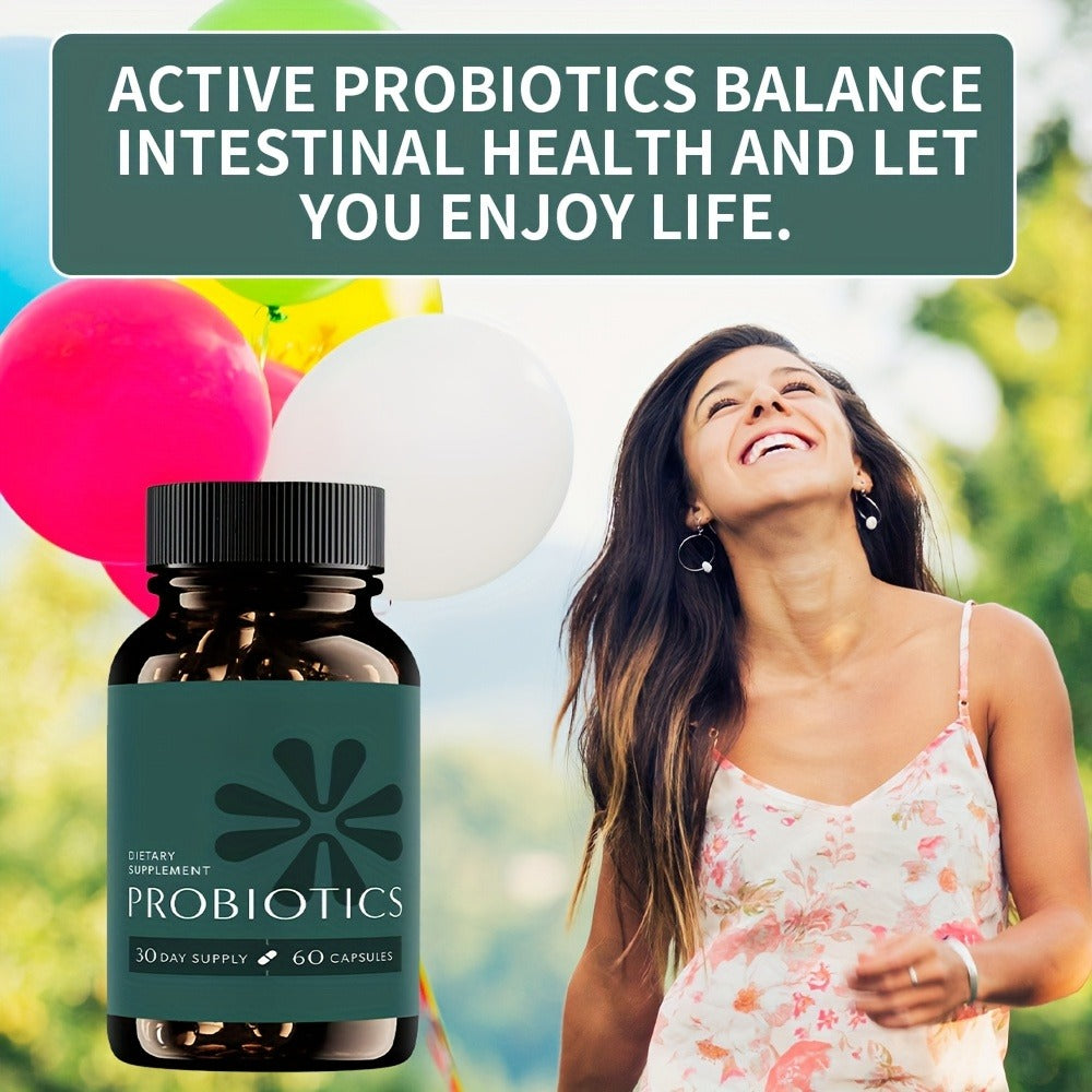 Probiotics for Digestive Health, 3 in 1 Gut Health Probiotics And Prebiotics/Postbiotics, Slow Release Synbiotic Probiotic Capsules for Complete Gut Harmony Probiotic Multi Enzyme