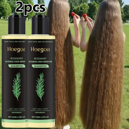 Rosemary Shampoo Set 2pcs/3pcs - Rosemary Extract, Vitamin C & Keratin Formula, Cleanses & Moisturizes, Smooth Shiny Strengthened Hair, Holiday Hair Care Gift Set for Women & Men