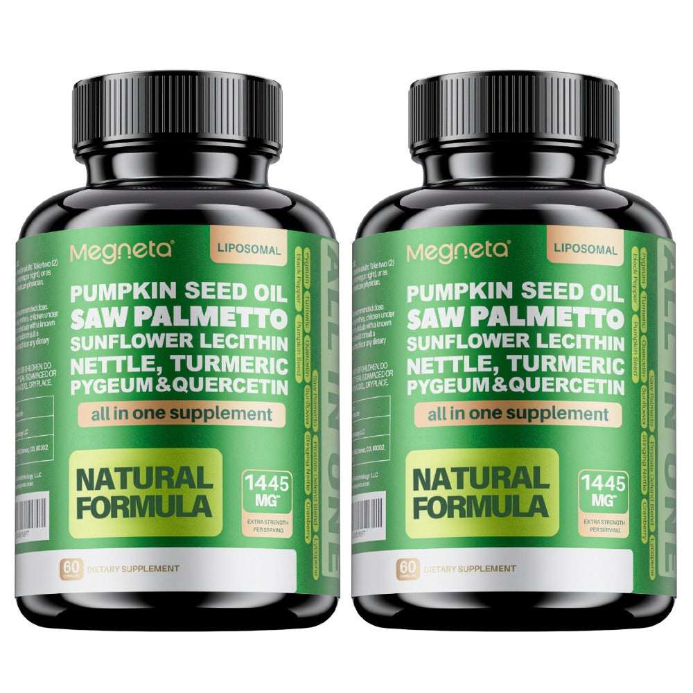 [Prostate Health Care] Saw Palmetto Supplement For Men - Prostate And Urinary Health Care - 33060 Mg, 60 Capsules - Saw Palmetto Supplement Plus Pumpkin Seed, Pygeum, Turmeric, Quercetin And Sunflower Lecithin