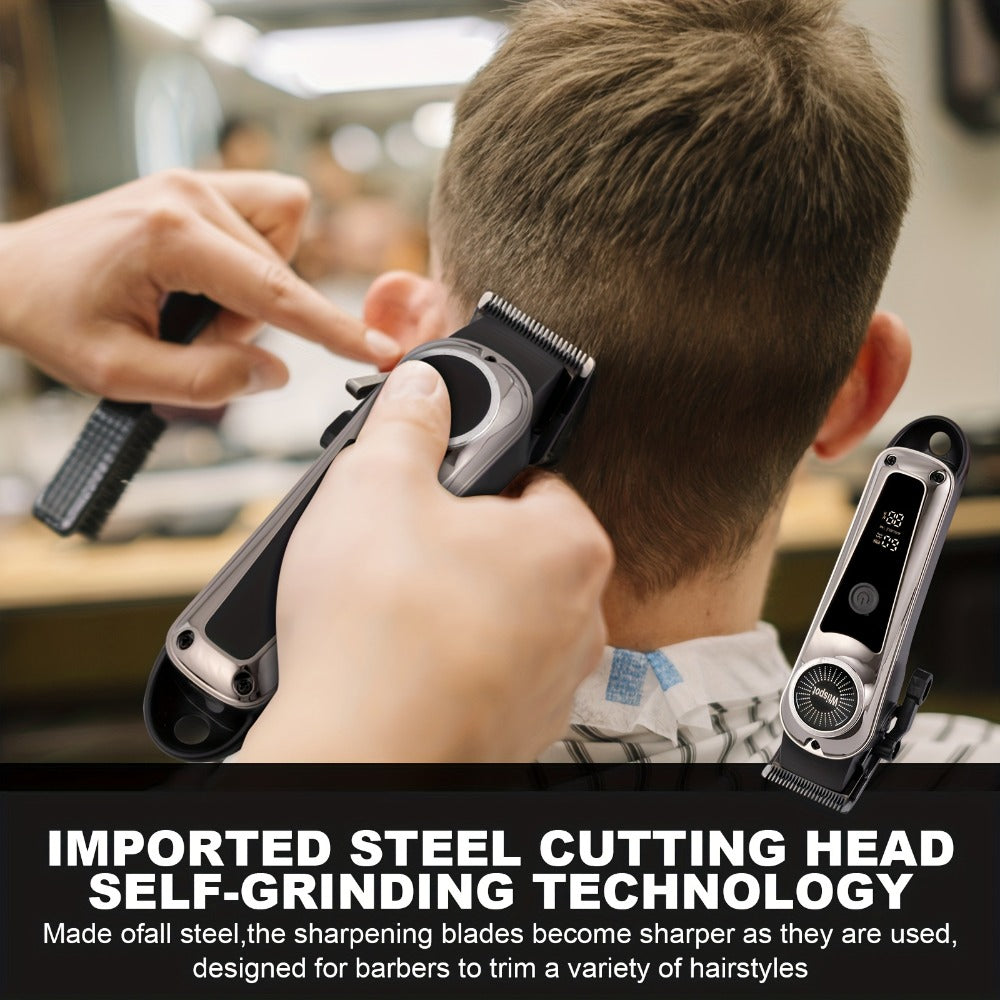 Men'S Hair Clipper And Beard Trimmer Set Men'S USB-Rechargeable Hair Clipper Features Battery Level Indicator, Ideal For Travel And Home Use, Includes 4 Comb Attachments Men'S Gift | Birthday Gift | Christmas Gift
