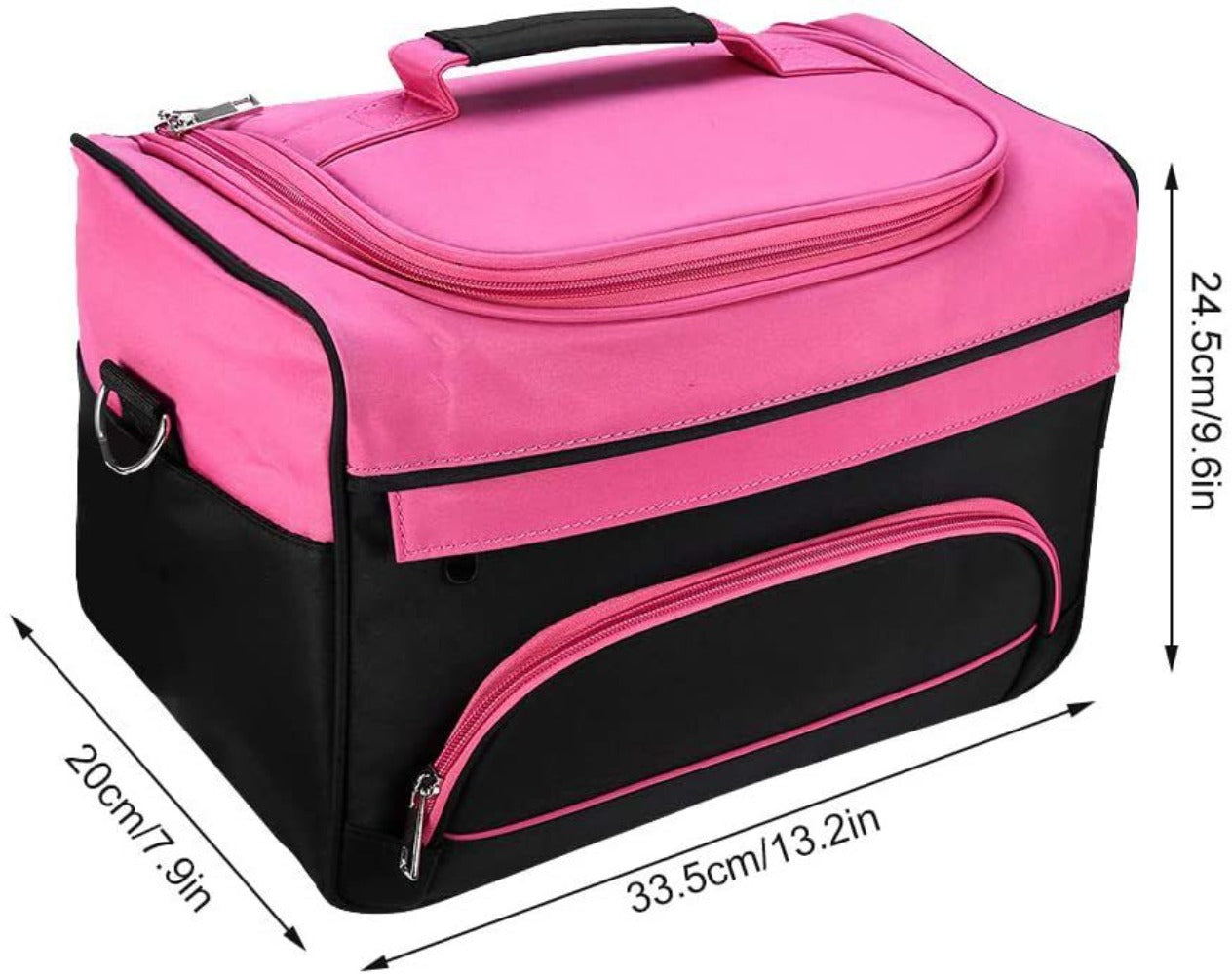 Cosmetics Beauty Hairdressing Styling Bag Multi-functional Hair Makeup Salon Hairdresser Toiletry Organizer Tool Case With Strap