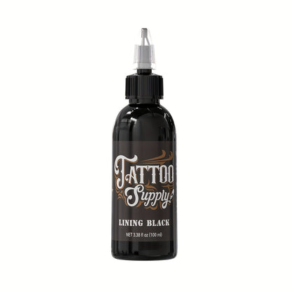 Black Tattoo Ink Professional Outlining Shading Blending Ink Set Waterproof Long Lasting Body Art Tattoo Supply for Artists Beginners 100ml 250ml