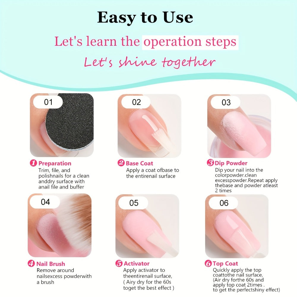 NOCIS Mood-Changing Dip Powder Nail Kit - Perfect for DIY Manicures & Trendy Gifts, No Lamp Needed