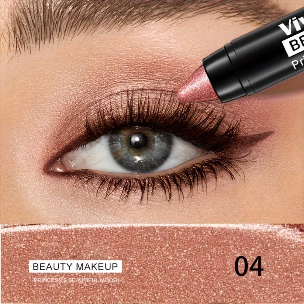 Eyeshadow Sticks 7-Piece Set – Pop Color Matte Eye Makeup Pencils with Eyebrow Pencil, Easy Apply Smoky Eye Kit for Party, Daily & Festival Makeup