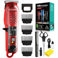 Men'S Hair Clippers | Retro Transparent Body Electric Hair Trimmer for Pompadour Styles, Professional Beard Trimmer with LCD Display, High-Power Hair Grooming Machine, USB Charging, ABS Plastic, Battery, Father'S Day Gift