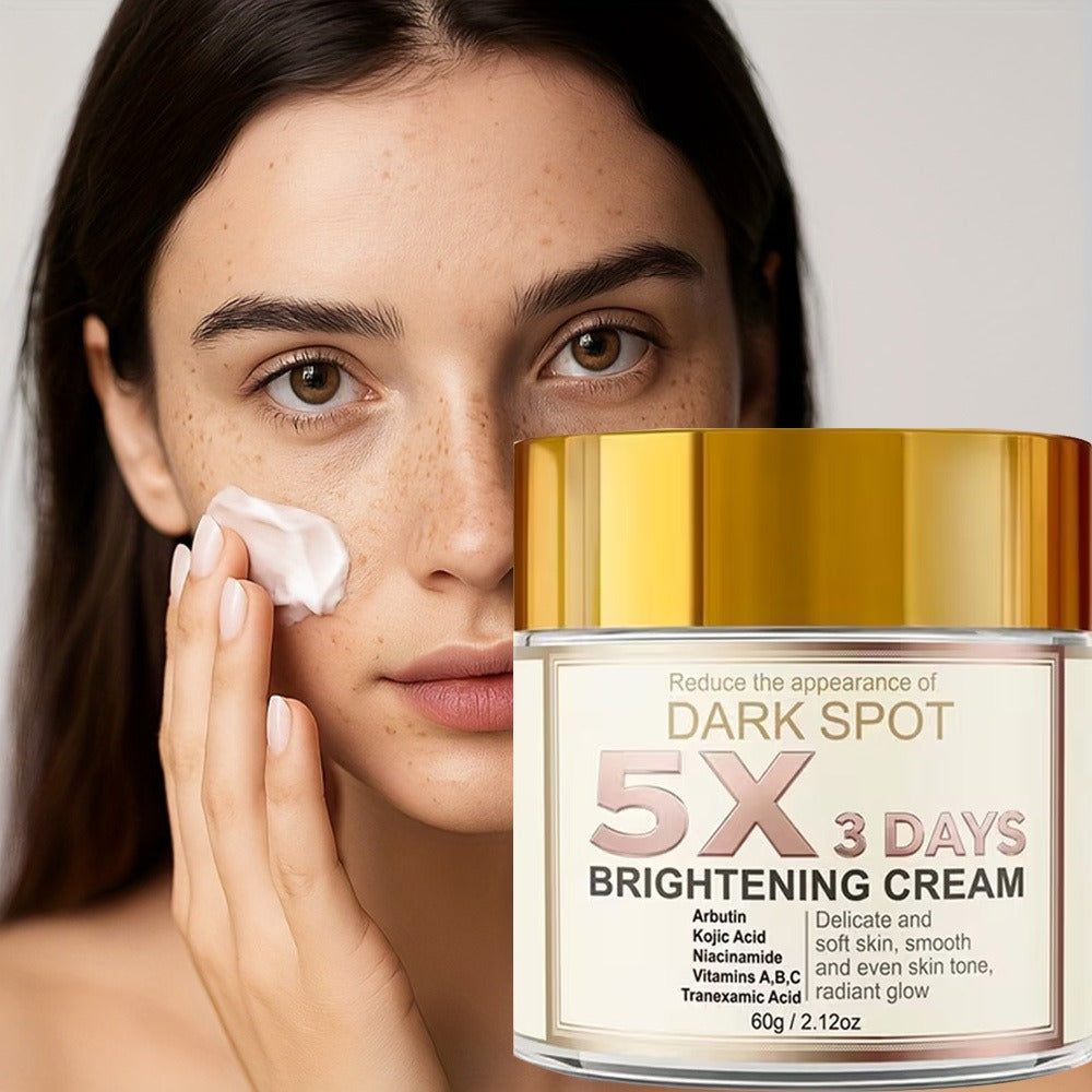 2pcs Brightening Cream with Vitamin C, Niacinamide, and Snow Grass Extract- Unscented Moisturizing Cream, Hypoallergenic- Suitable for Dry Skin, Light Beige, Dark Spots and Pigmentation-Skin Care for Intimate Areas, Underarms, Buttocks, and Thighs