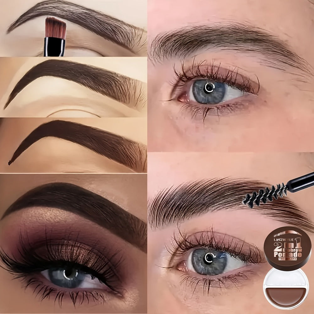 3D Eyebrow Pencil Microblading Brow Pen - Waterproof Sweat-Proof Long-Lasting Bold Precise Brow Definer with Brush Applicator for All Skin Types Natural Look