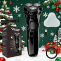 Rechargeable Electric Shaver And Trimmer for Men - Travel Razor for Close Shaving with Pop-up Trimmer, 1-Hour Fast Charge, & Easy Clean - Ideal Gift for Father/Husband/Boyfriend
