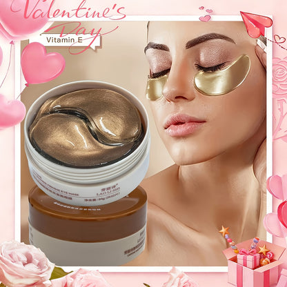 Firming Eye Mask Patches with Caffeine Hyaluronic Acid Niacinamide Lift Tighten Brighten Moisturize Dark Circles Puffiness All Skin Types Gift 60pcs
