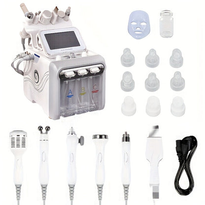 Hydrogen Oxygen Microbubble Beauty Device 6-in-1 / 7-in-1 - Dual Pump Facial Care Home Skin Rejuvenation Machine with Optional Face Mask