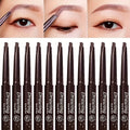 [12 Pack Eyebrow Pencil] 12 Pack Double Headed Eyebrow Pencil Waterproof 5-Color Natural Makeup Double Headed Automatic Eyebrow Pencil Waterproof Long Effect Easy Eyebrow Pencil And Eyebrow Brush