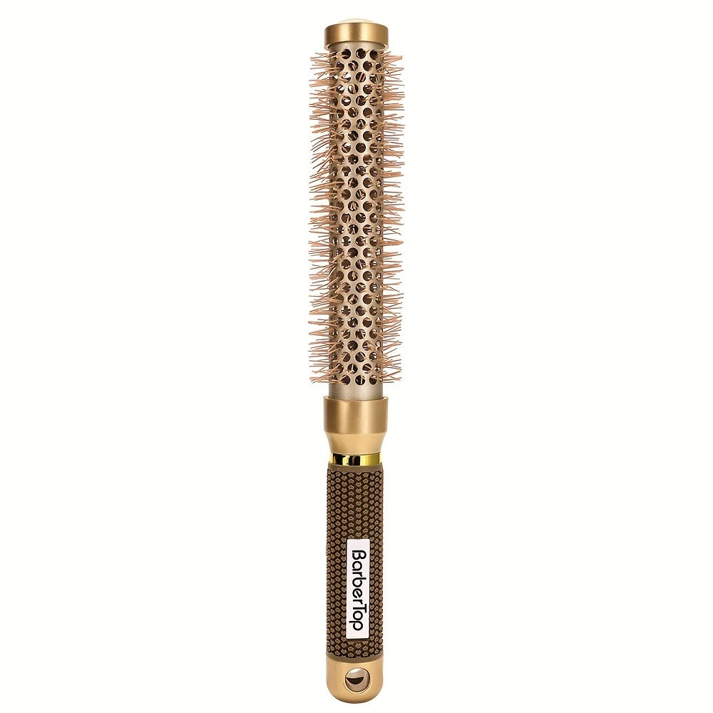 Round Hair Brush Nano Ceramic Ion Professional – Heat Resistant Styling Roller Comb for Voluminous Bangs, Wavy Curls & Blow Dry – 4 Sizes: 25mm, 32mm, 45mm, 53mm