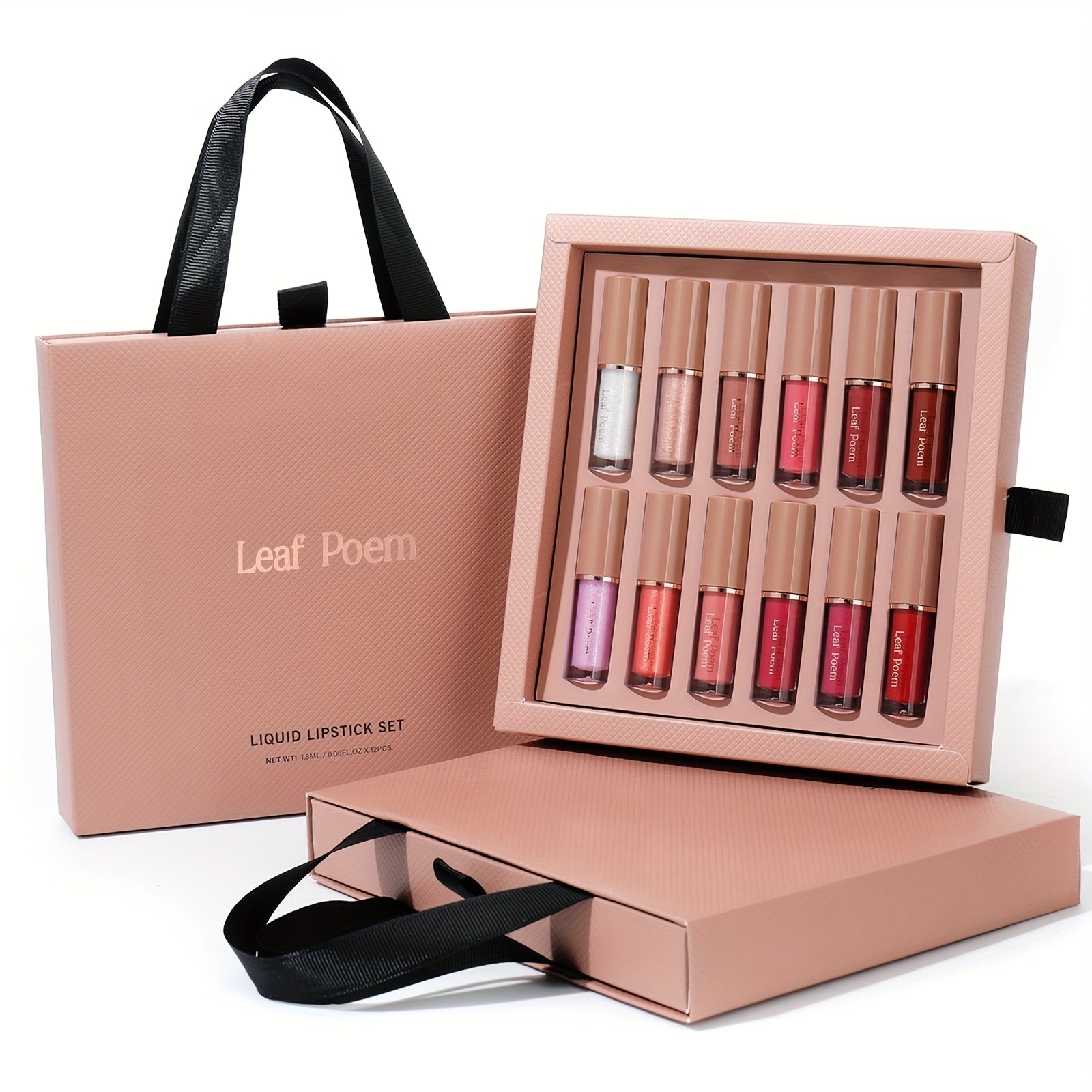 12pcs Set Of Mirror Matte Lip Gloss Set, Long-lasting Waterproof Lip Gloss, Velvet Matte Texture Lipstick, Long-lasting Beauty Solution, Perfect Gift