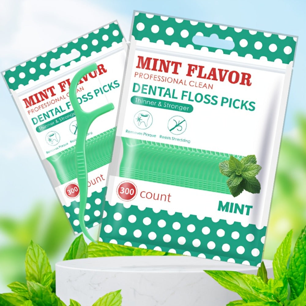 Mint Flavored Dental Floss Stick - Portable Ultra-fine Dental Floss - Highly Attractive Disposable Cleaning Dental Floss - Personal Care - Oral Care - Interdental Cleaning Products - Dental Floss, Interdental Brush