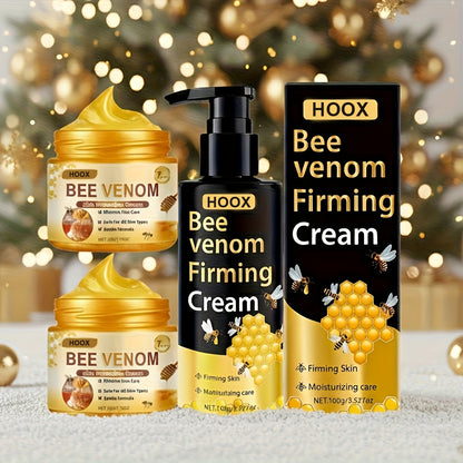 Bee Venom Firming Cream for Face Neck Abdomen & Body - Moisturizing Anti-Aging Skin Tightening Cream for Smoother Firmer Younger-Looking Skin 100g
