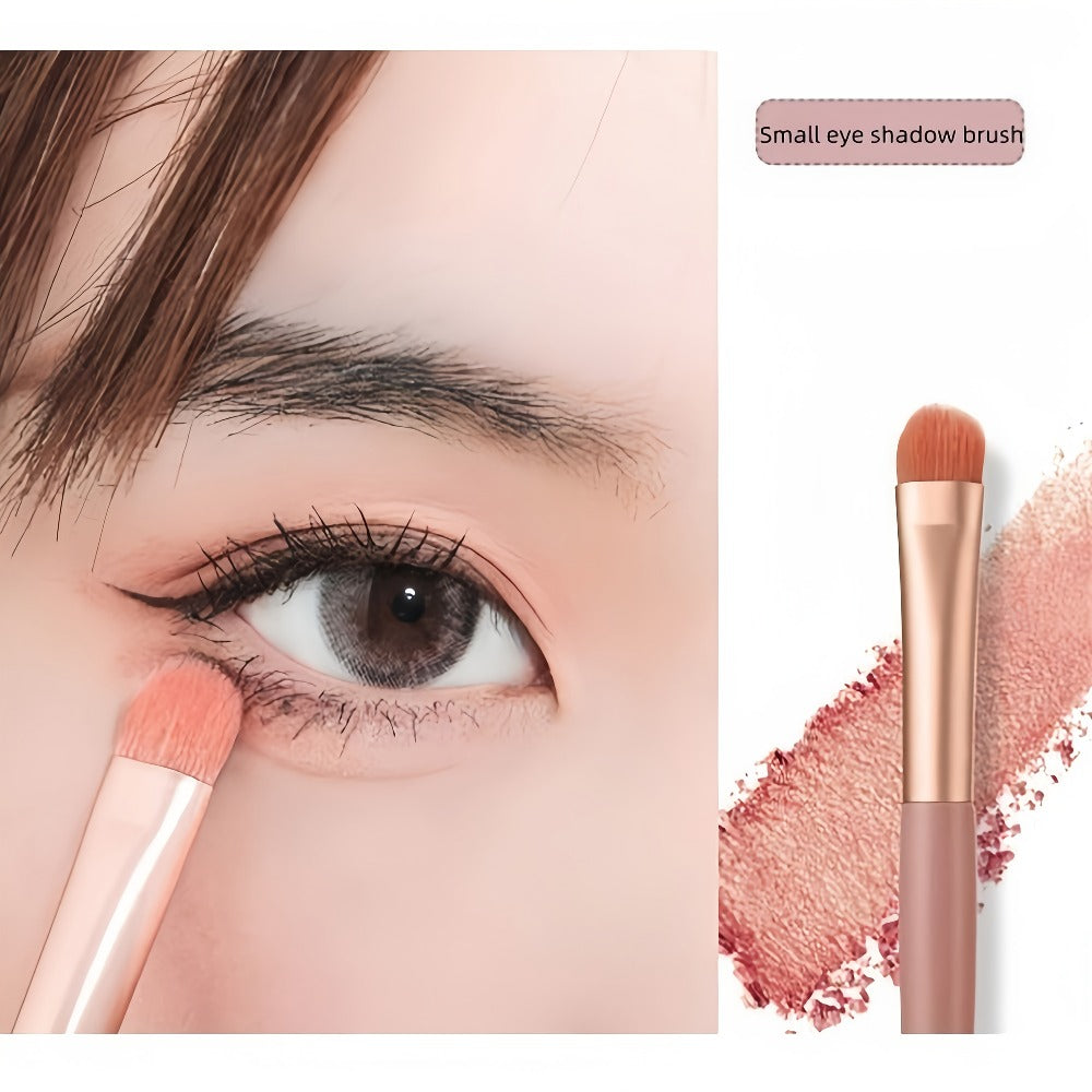 16pcs Makeup Brush Set, Including Blush Brush, Angled Eyebrow Brush, Powder Brush, Eyeshadow Brush, Nose Contour Brush, Lip Brush| Portable Makeup Tools Suitable For Women, Fragrance-free Beauty Tools For The Face For Beginners And Makeup Lovers